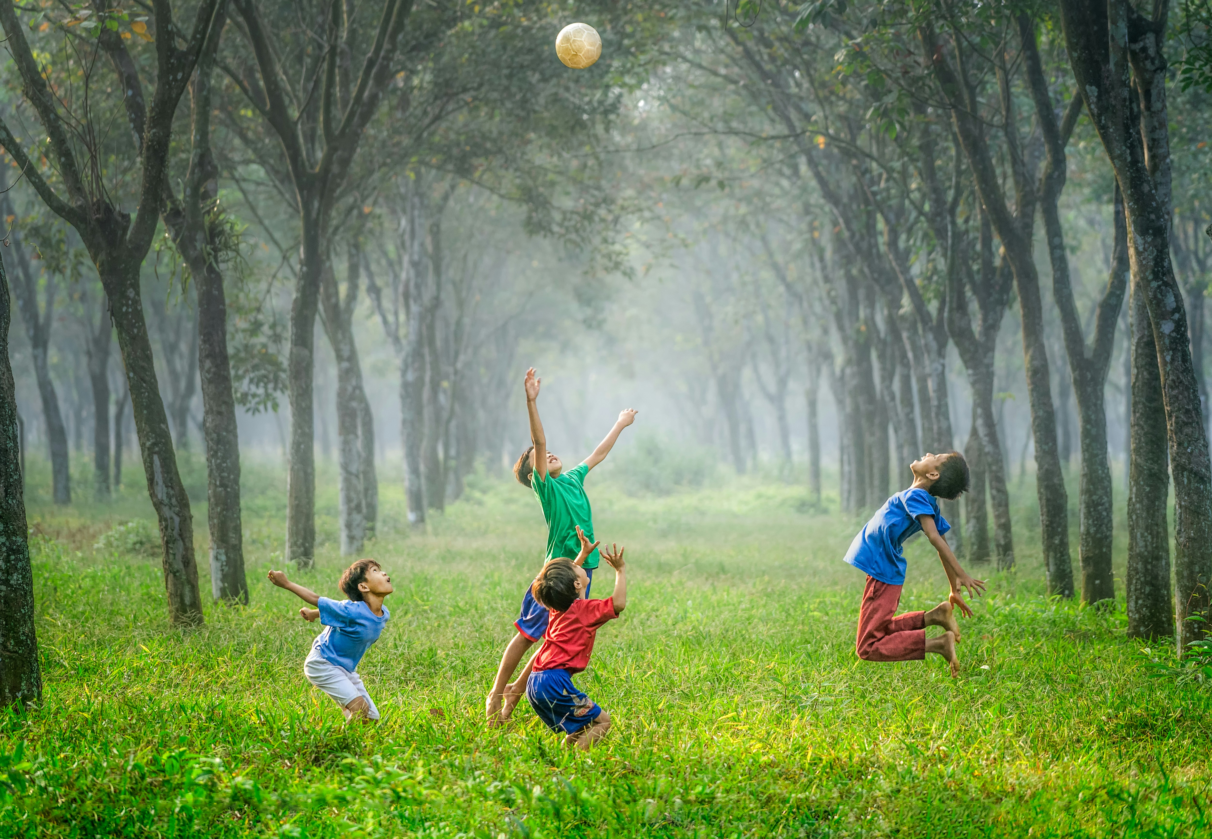 Kids Playing at Park